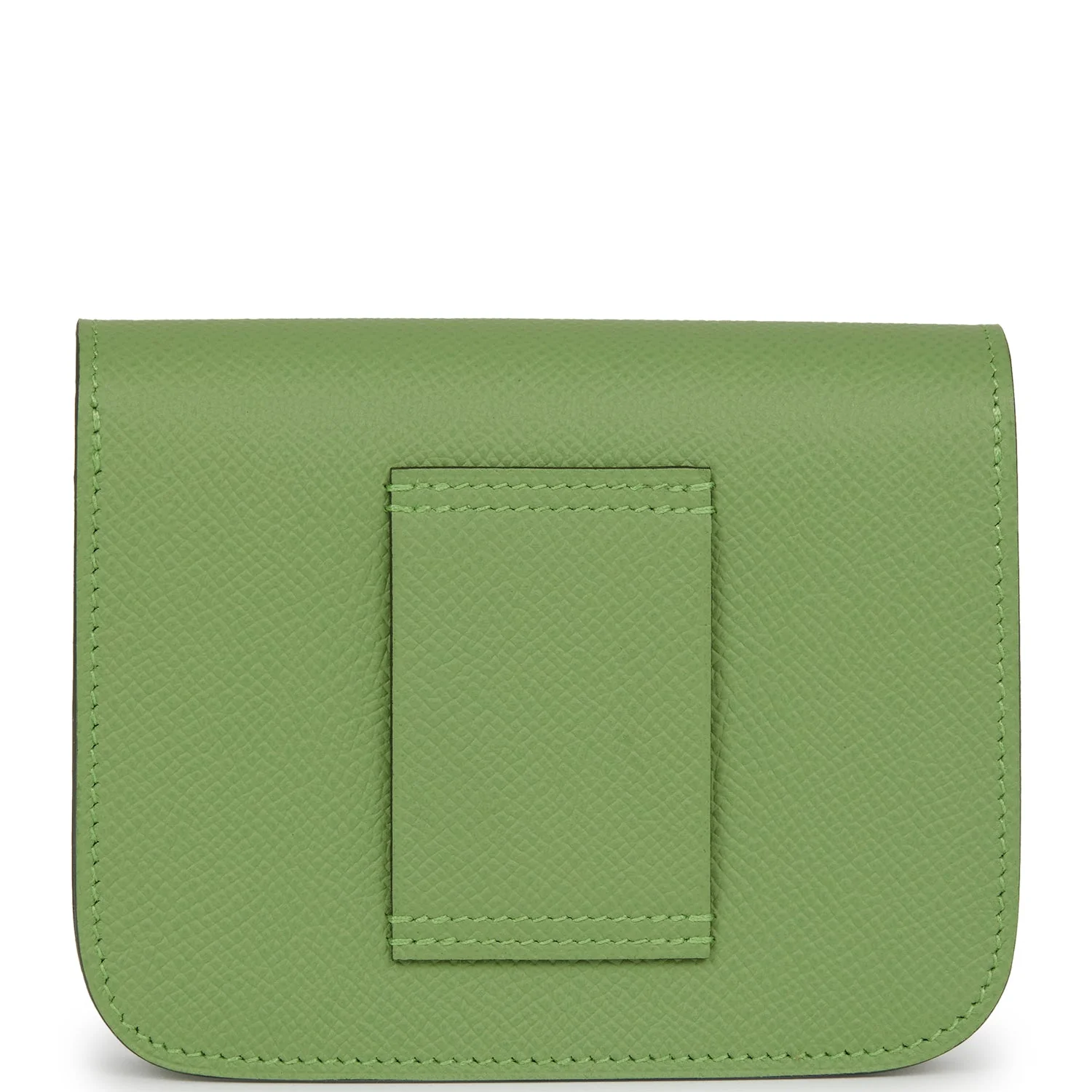 Replicate Hermes Constance Slim Wallet Vert Criquet Epsom Palladium Hardware(1:1 replica)