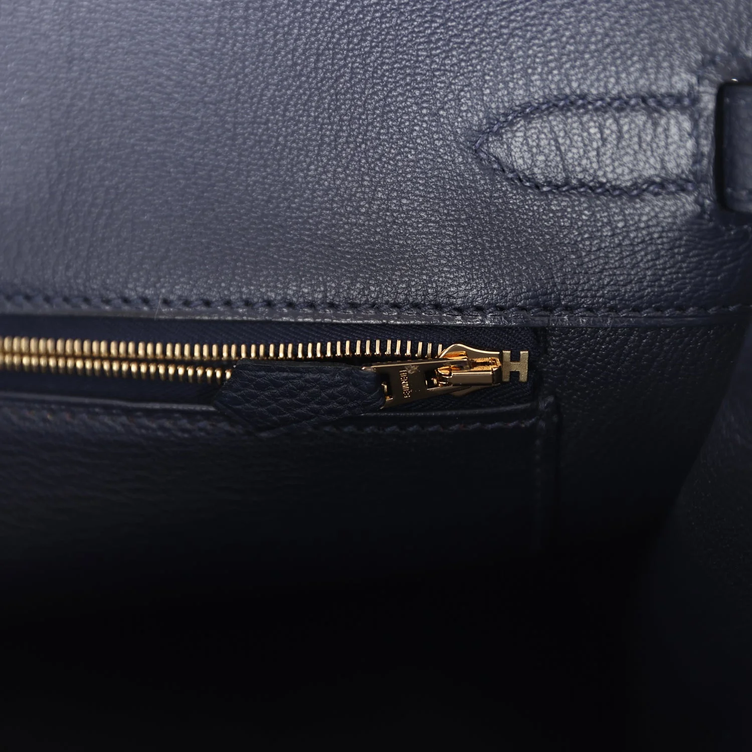 Replicate Hermes Birkin 35 Bleu Nuit Togo Gold Hardware(1:1 replica)