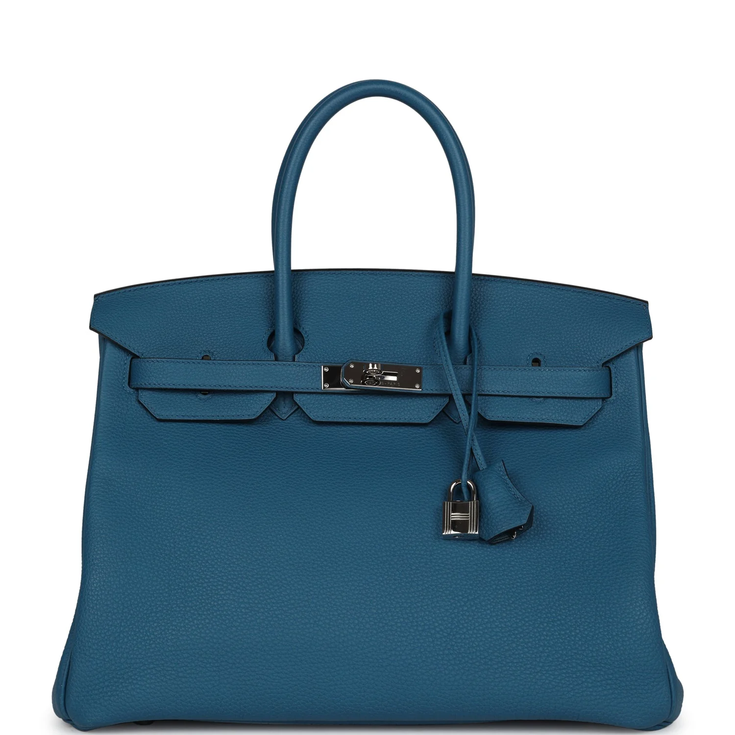 Replicate Hermes Birkin 35 Cobalt Togo Palladium Hardware(1:1 replica)