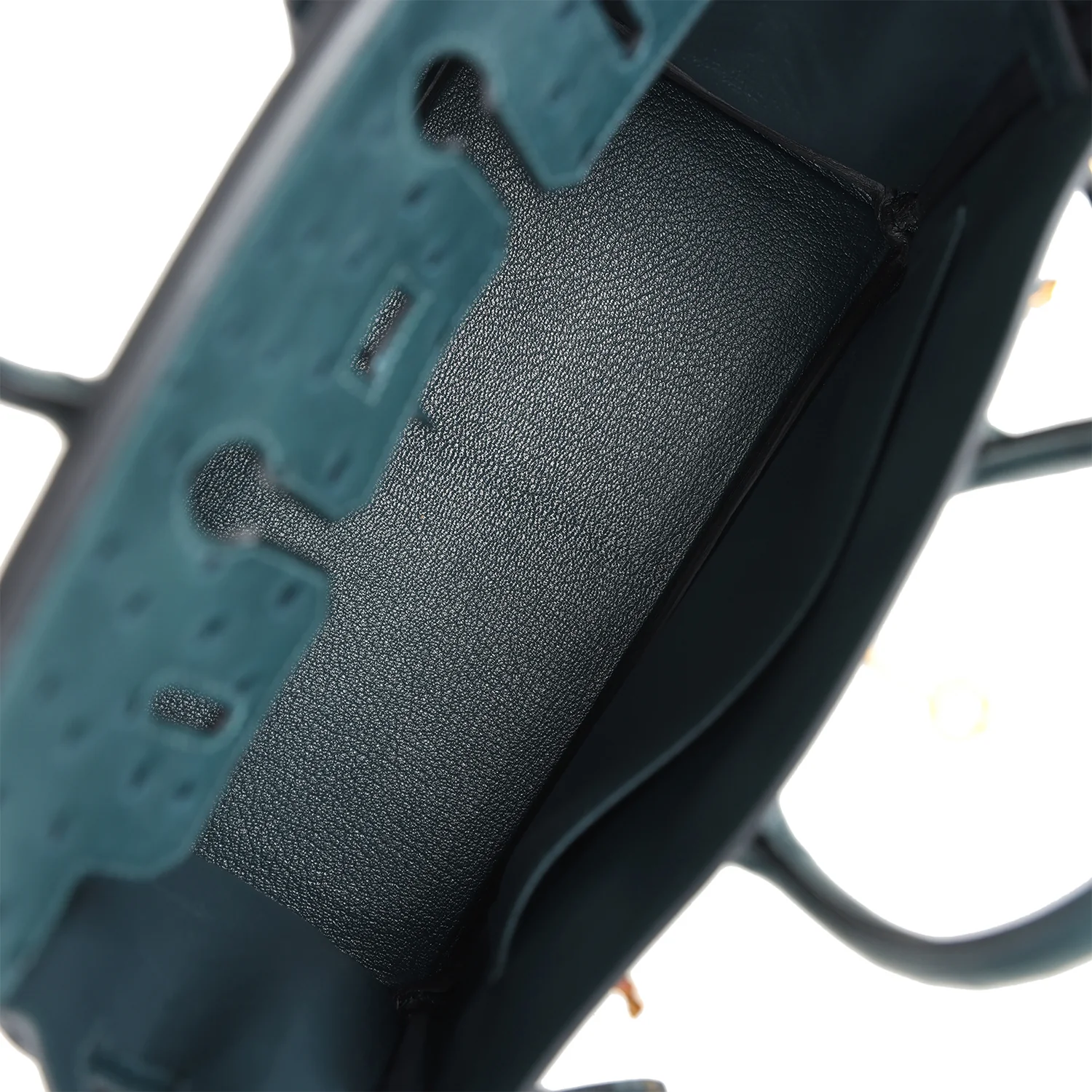 Replicate Hermes Birkin 25 Vert Cypres Ostrich Gold Hardware(1:1 replica)