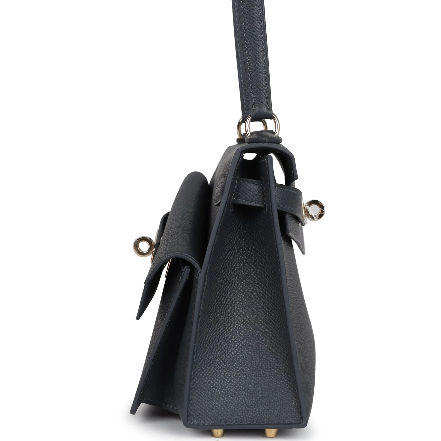 Replicate Hermes Kelly Sellier En Desordre 20 Ardoise Epsom Permabrass Hardware(1:1 replica)