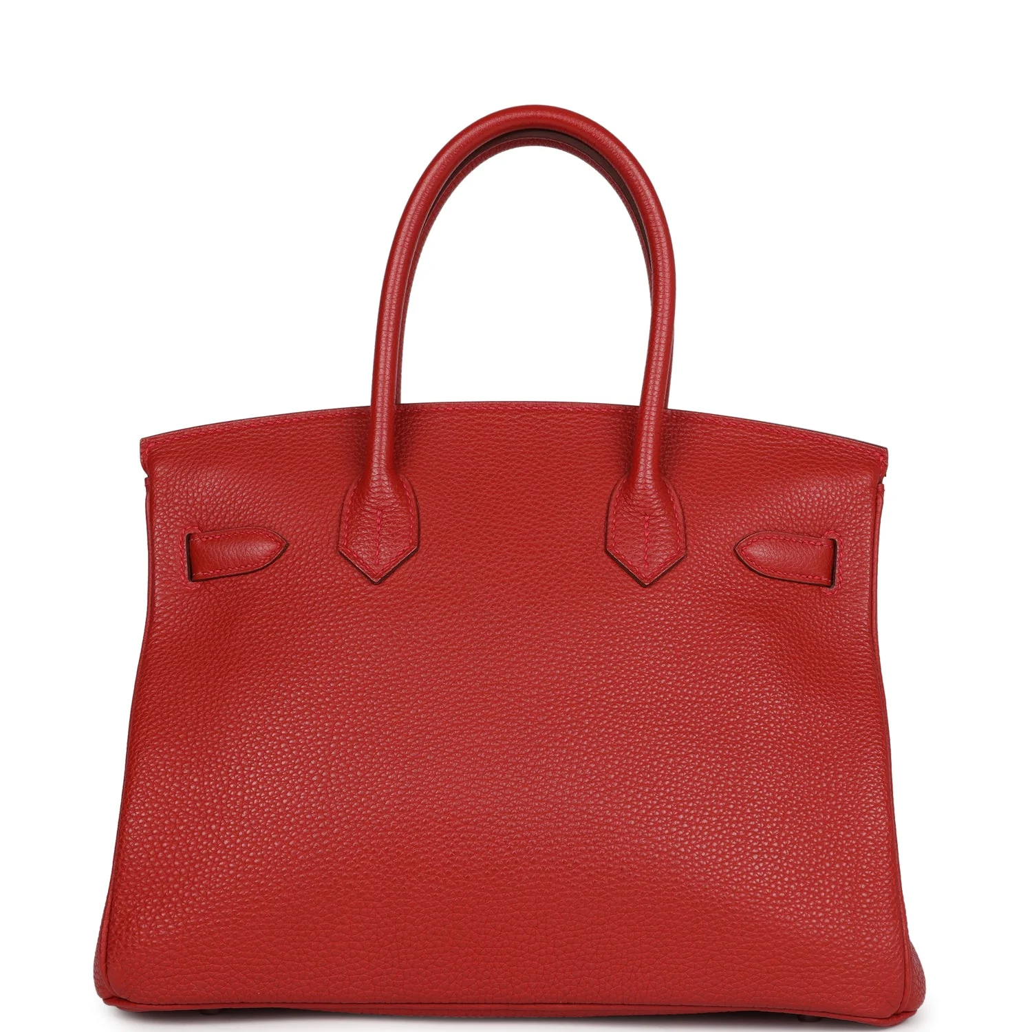 Replicate Hermes Birkin 30 Vermillon Togo Palladium Hardware(1:1 replica)