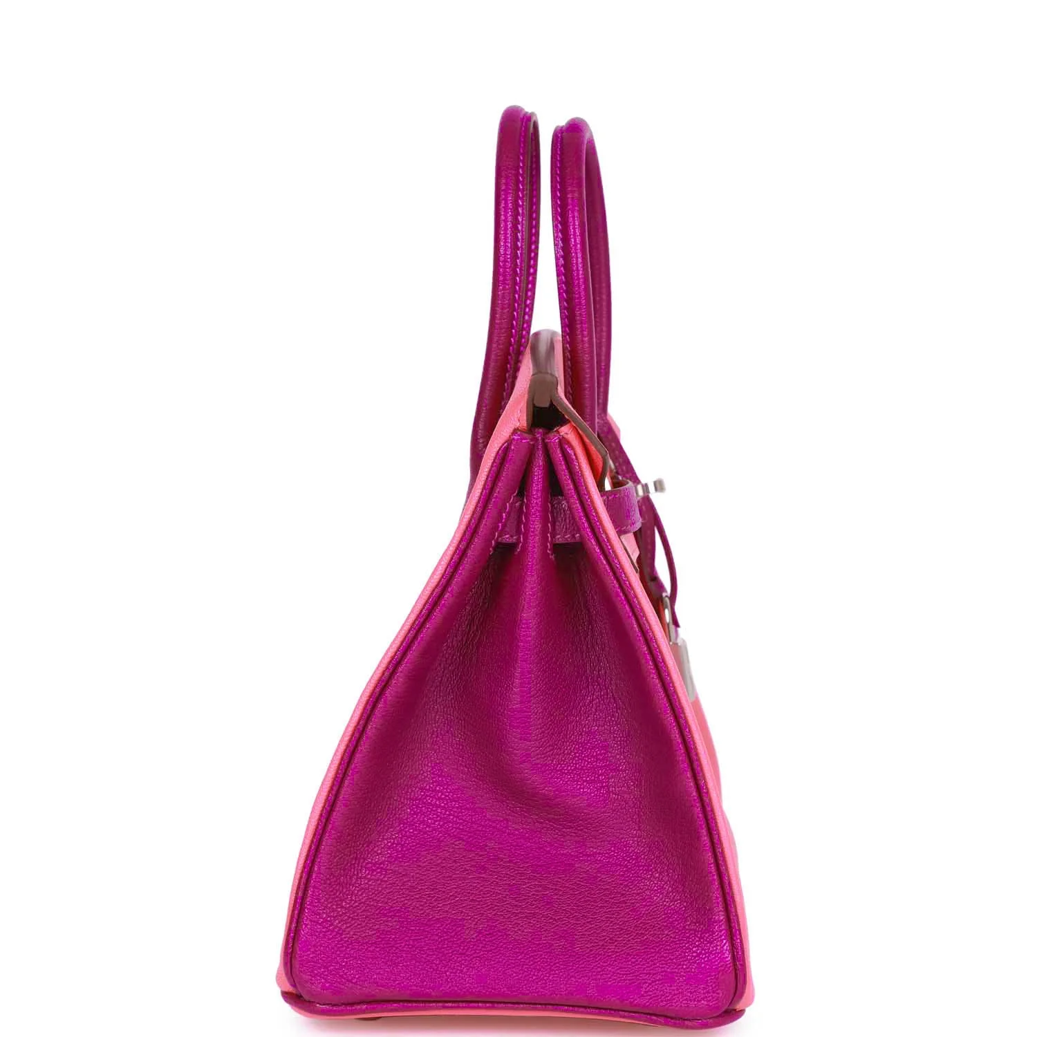 Replicate Hermes Special Order (HSS) Birkin 25 Rose Lipstick and Anemone Chèvre Palladium Hardware(1:1 replica)