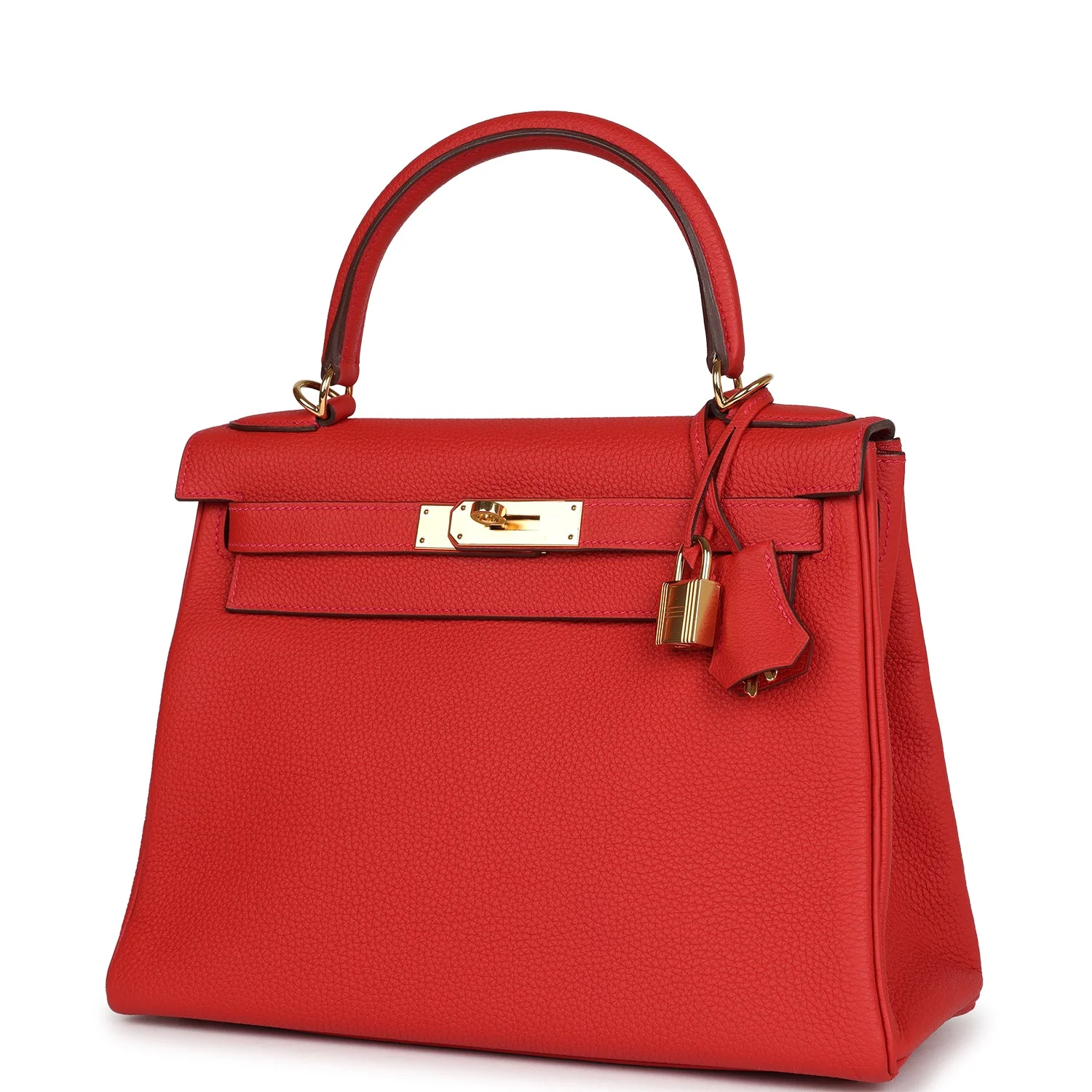 Replicate Hermes Kelly Retourne 28 Geranium Togo Gold Hardware(1:1 replica)