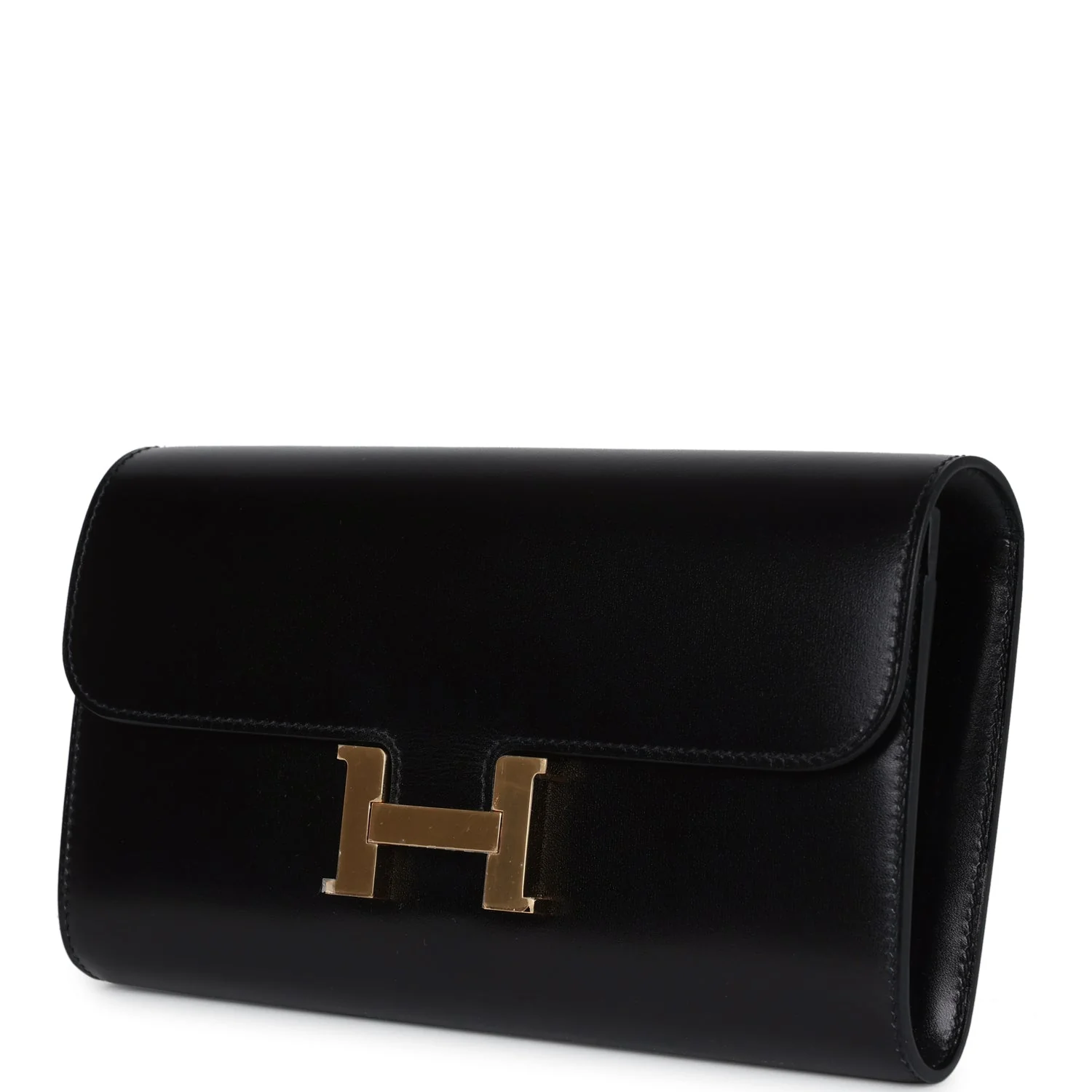 Replicate Hermes Rock Constance Wallet To Go Black Box Gold Hardware(1:1 replica)