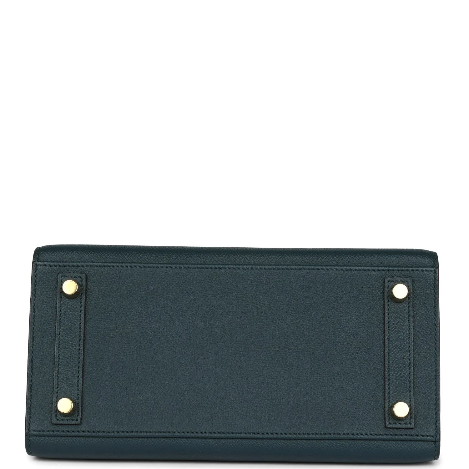 Replicate Hermes Special Order (HSS) Birkin Sellier 25 Vert Cypress Verso Epsom Brushed Gold Hardware(1:1 replica)