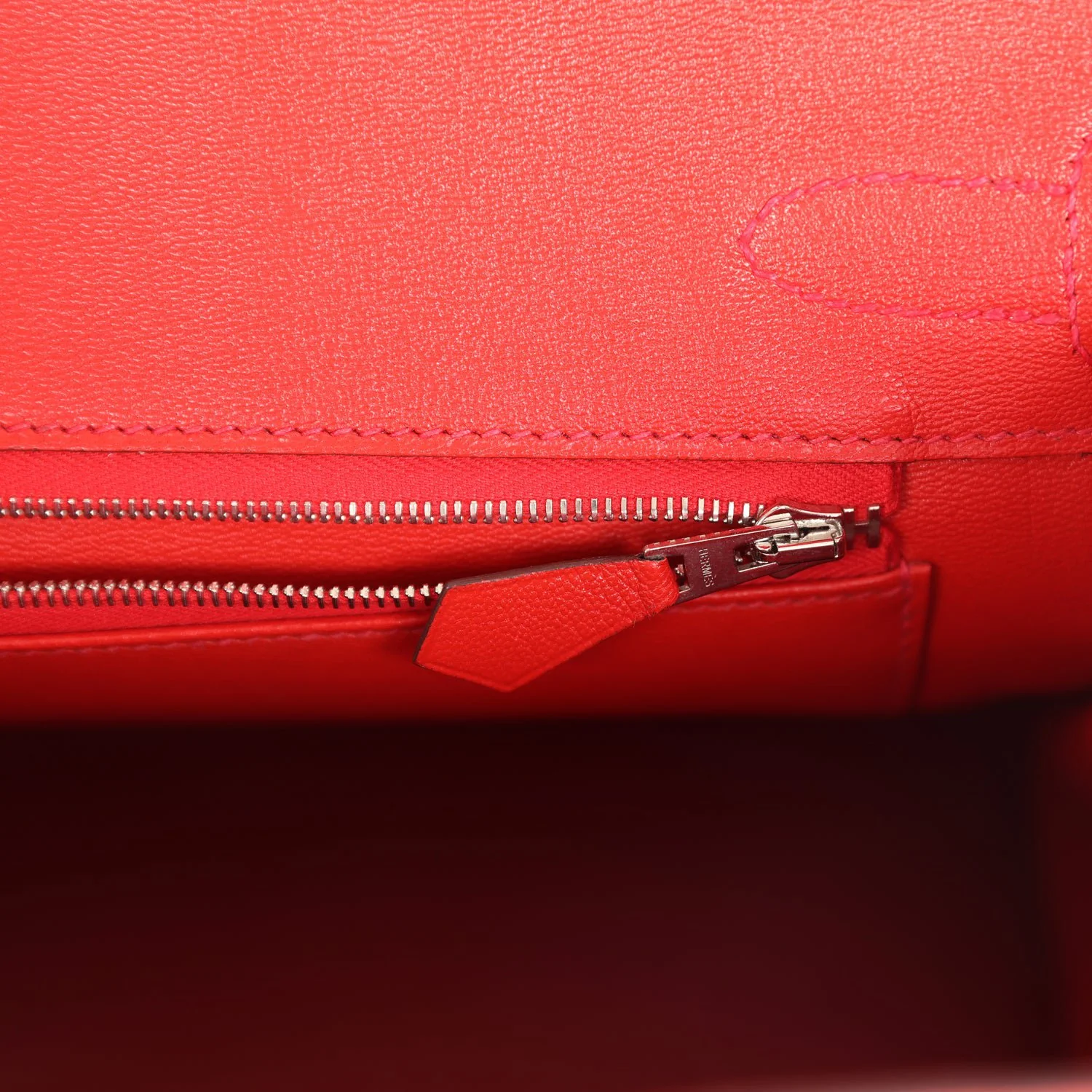 Replicate Hermes Birkin 30 Geranium Shiny Niloticus Crocodile Palladium Hardware(1:1 replica)