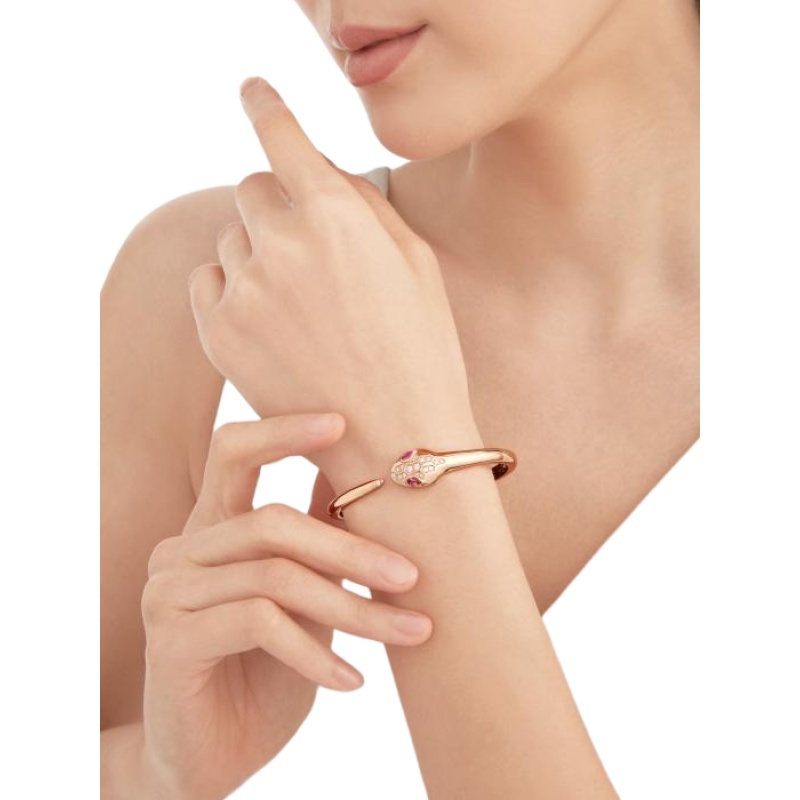 Replicate Serpenti Seduttori gilded snake bracelet(1:1 replica)