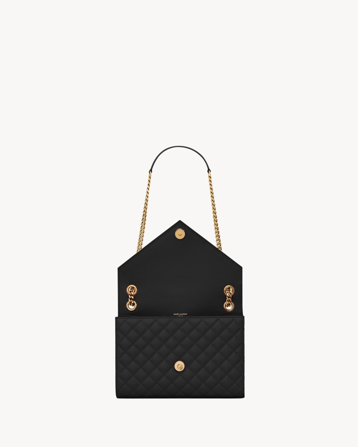 Replicate Ysl Envelope Medium in Quilted Grain De Poudre Embossed Leather(1:1 replica)