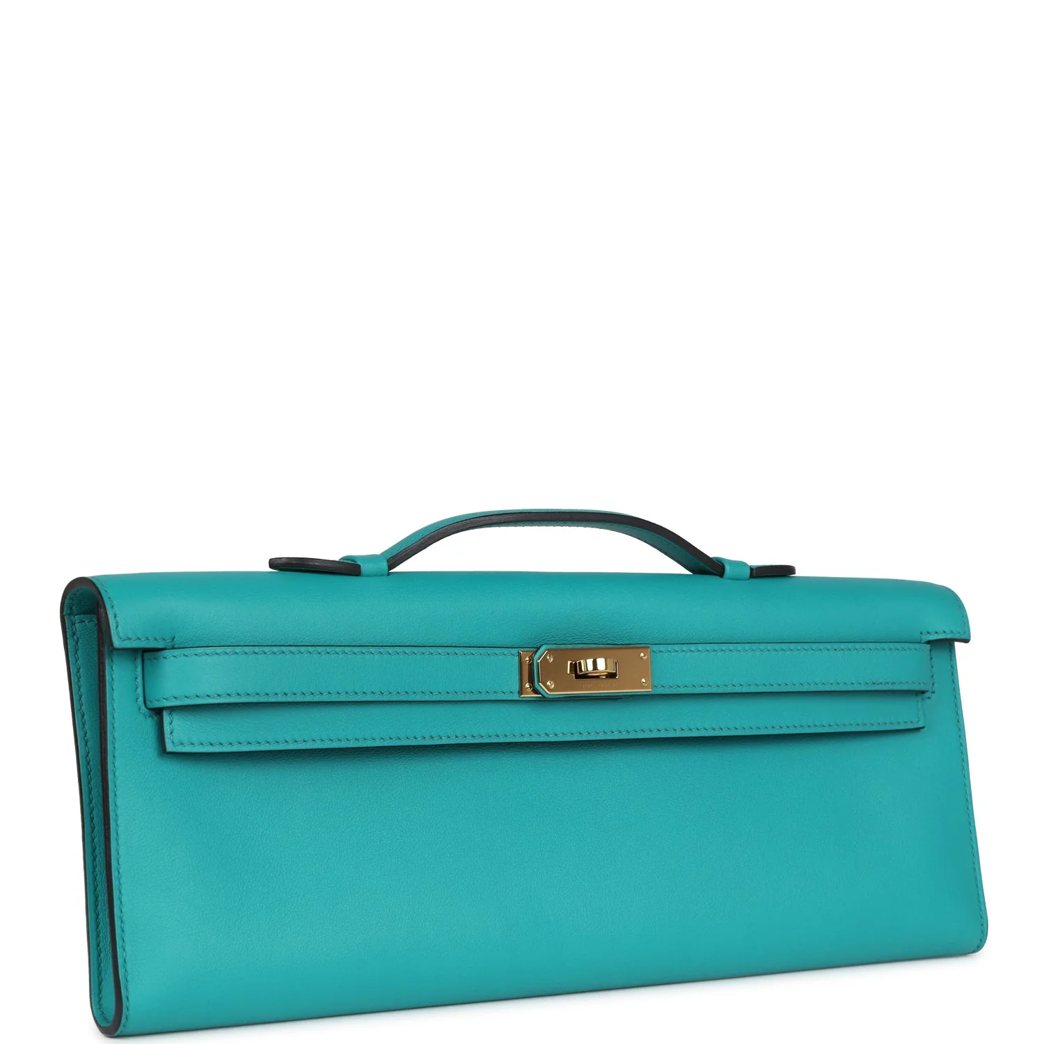 Replicate Hermes Kelly Cut Bleu Paon Swift Gold Hardware(1:1 replica)