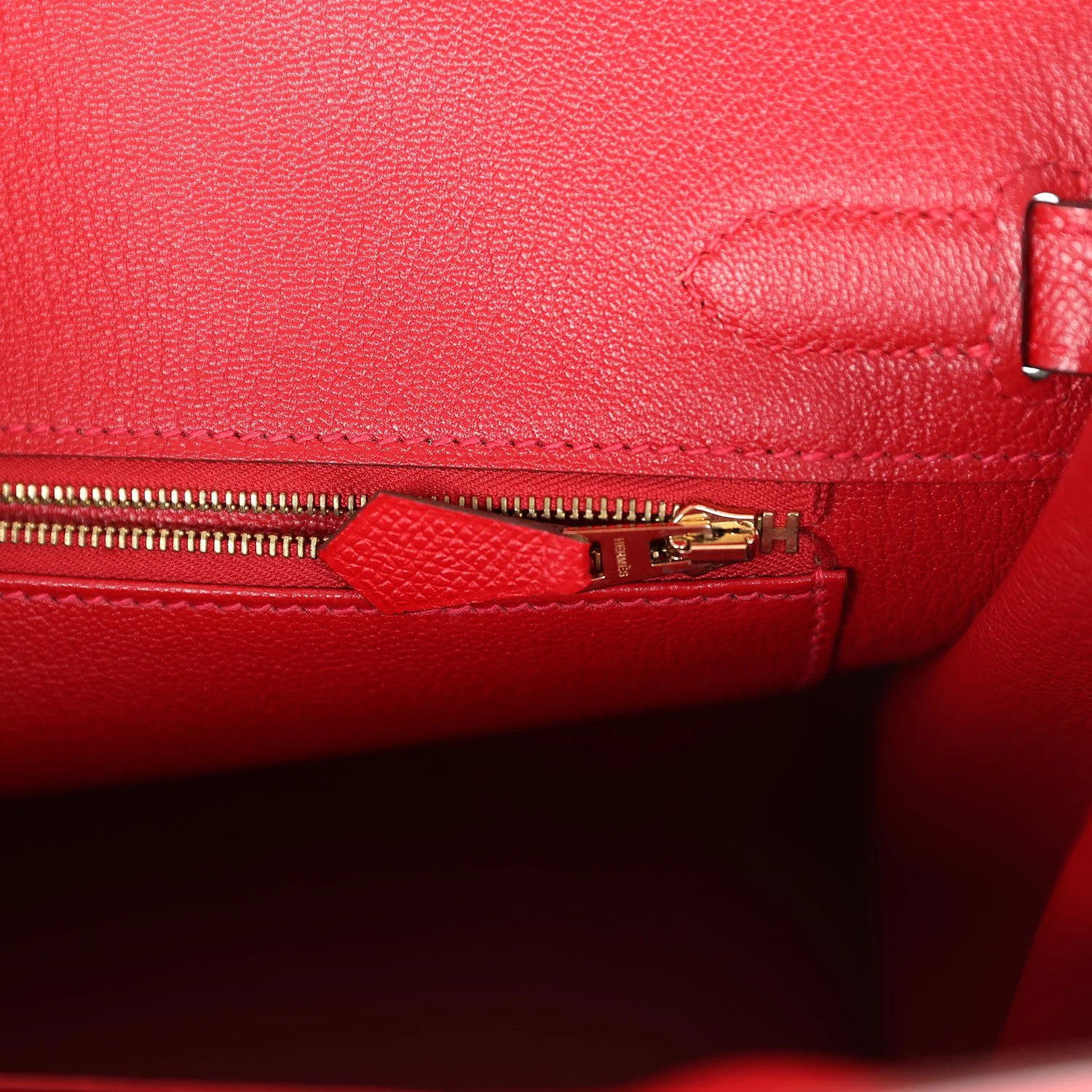 Replicate Hermes Birkin 30 Rouge Casaque Epsom Gold Hardware(1:1 replica)