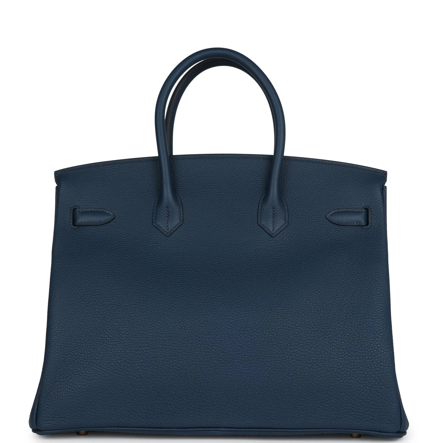 Replicate Hermes Birkin 35 Bleu De Prusse Togo Gold Hardware(1:1 replica)