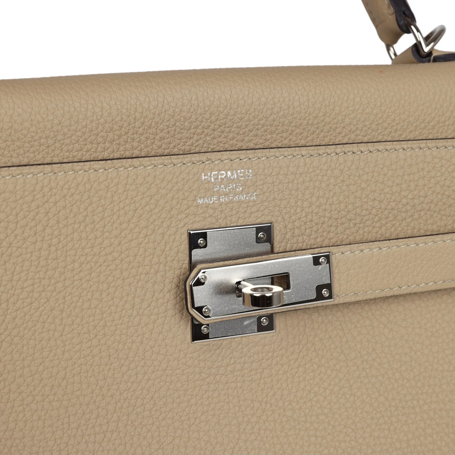 Replicate Hermes Kelly Retourne 35 Trench Togo Palladium Hardware(1:1 replica)