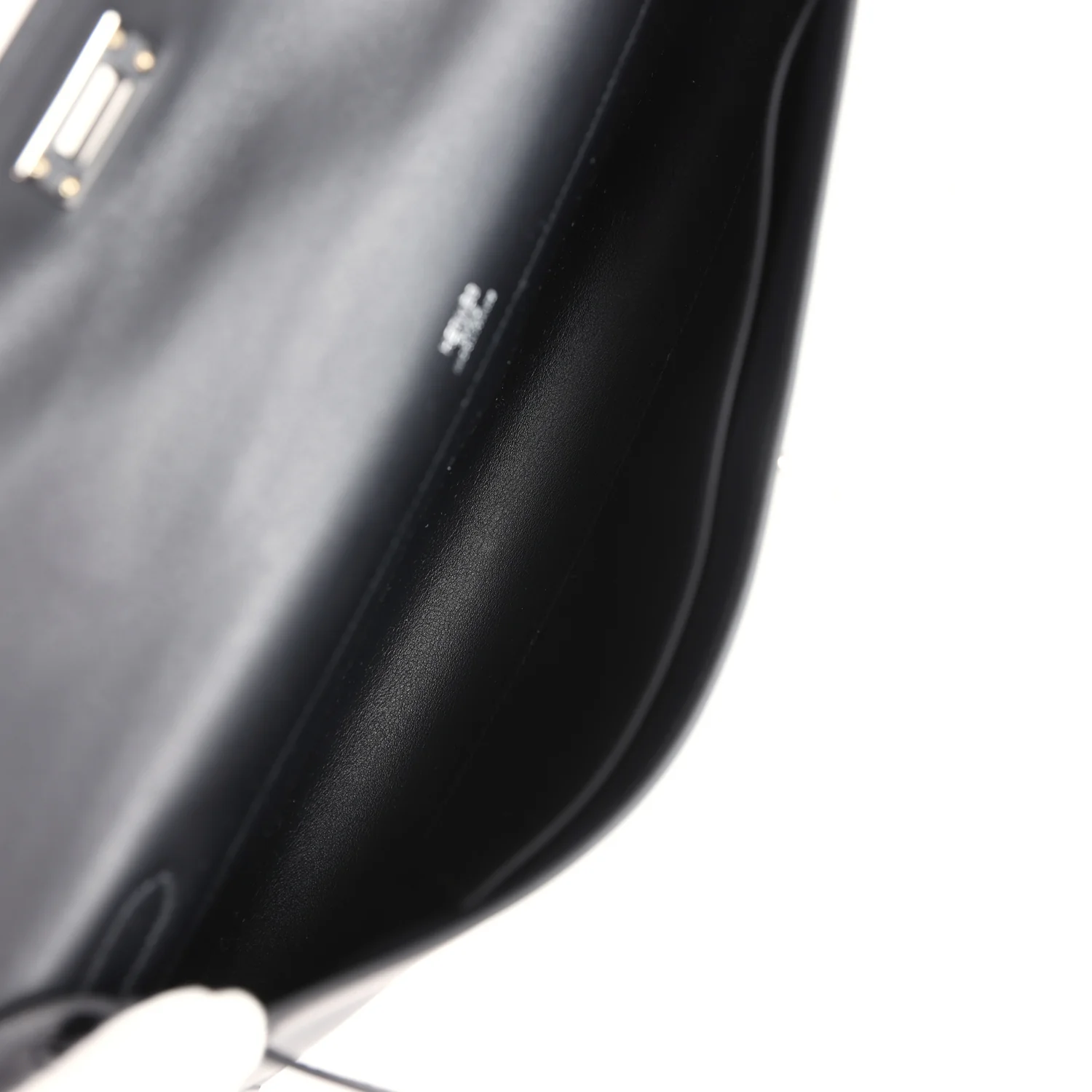 Replicate Hermes Kelly Cut Black Swift Palladium Hardware(1:1 replica)