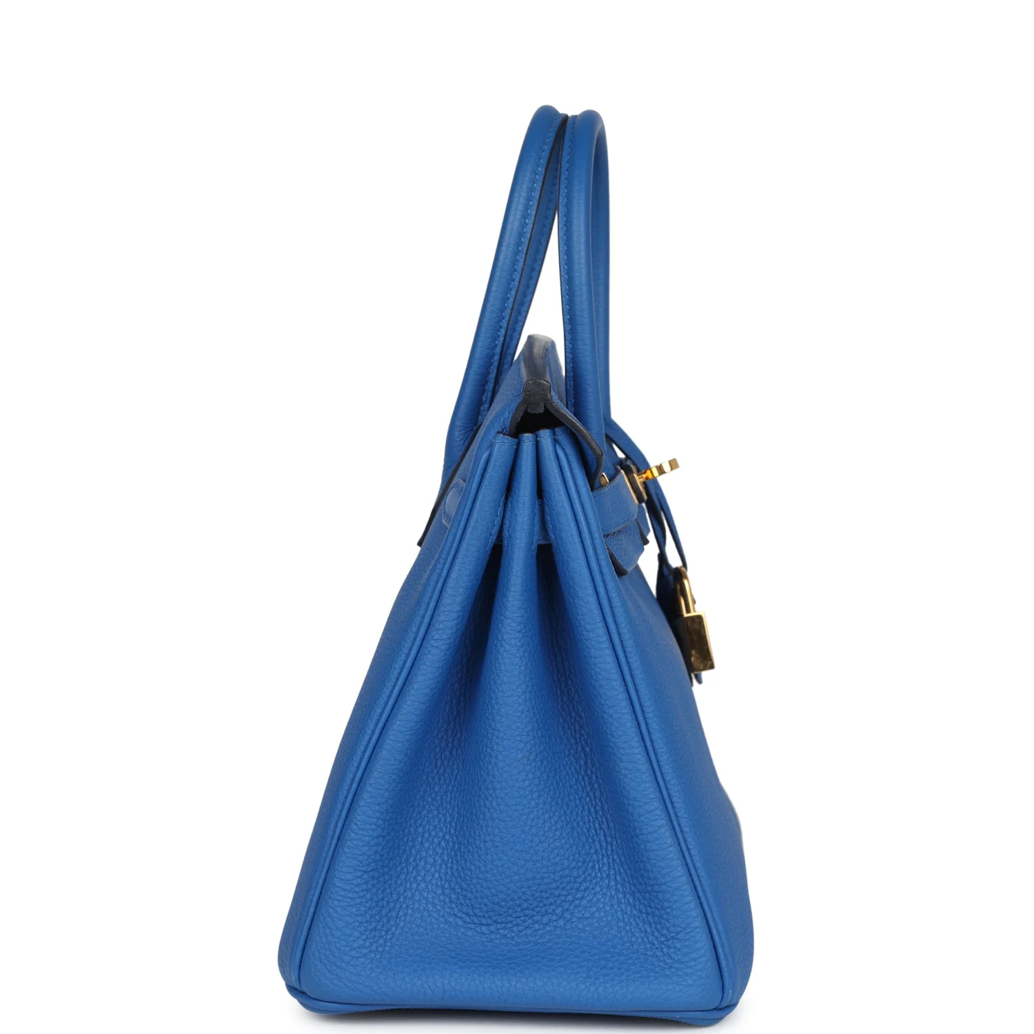 Replicate Hermes Birkin 25 Bleu Zellige Togo Gold Hardware(1:1 replica)