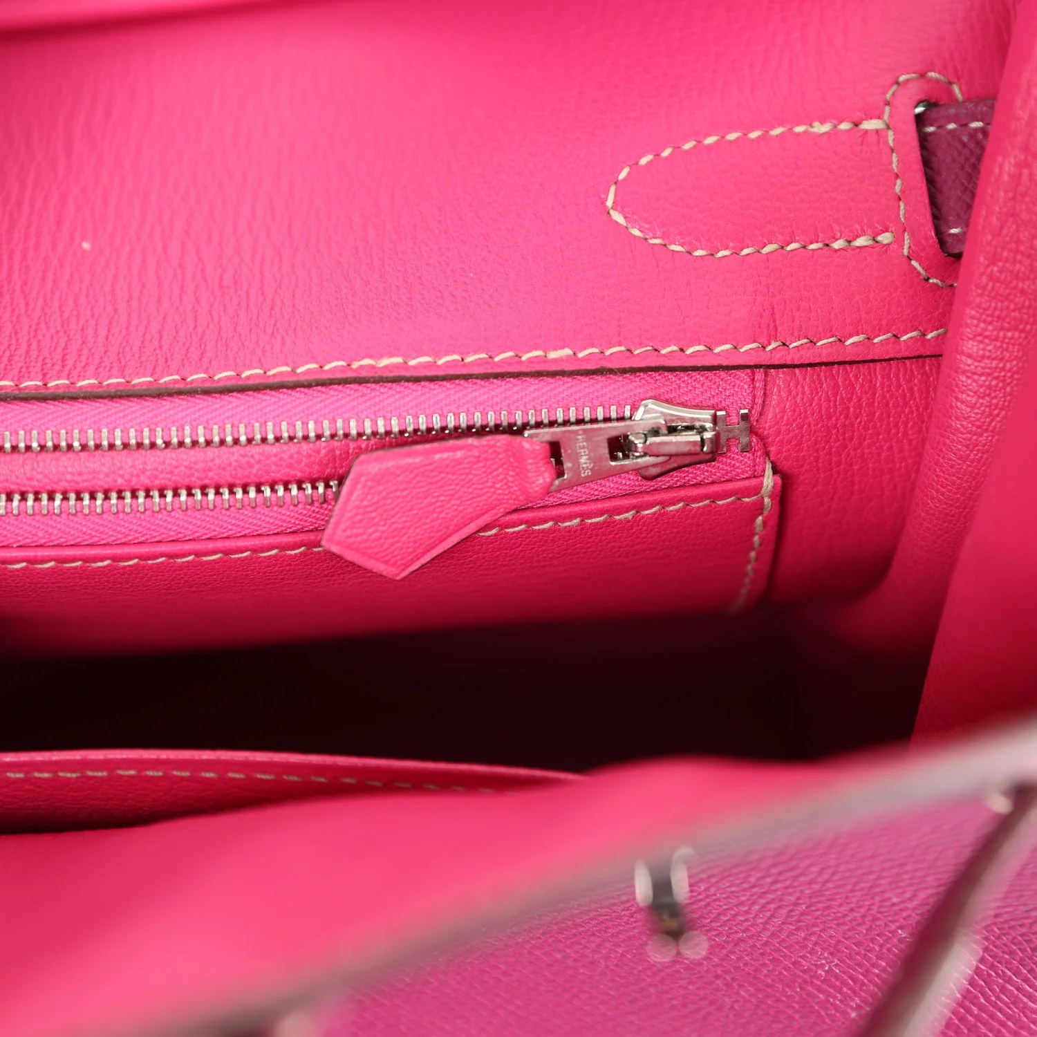 Replicate Hermes Birkin 30 Tosca Candy Epsom Palladium Hardware(1:1 replica)