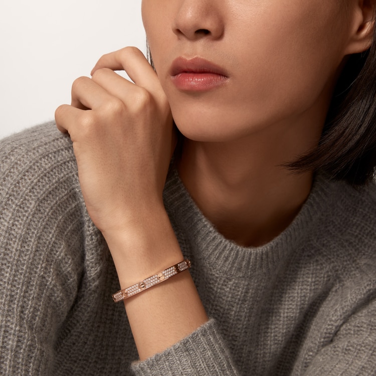 Replicate LOVE bracelet, classic model, paved(1:1 replica)