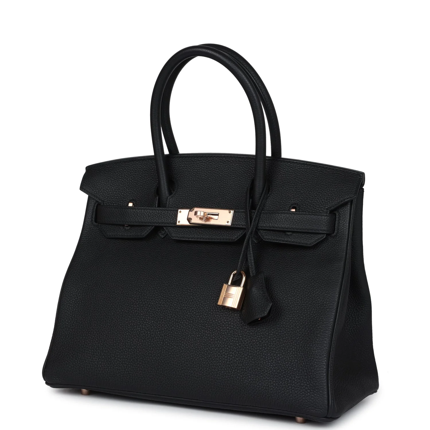 Replicate Hermes Birkin 30 Black Togo Rose Gold Hardware(1:1 replica)