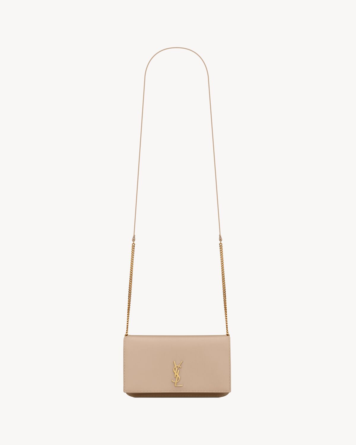 Replicate YSL Cassandre Phone Holder in Smooth Leather(1:1 replica)