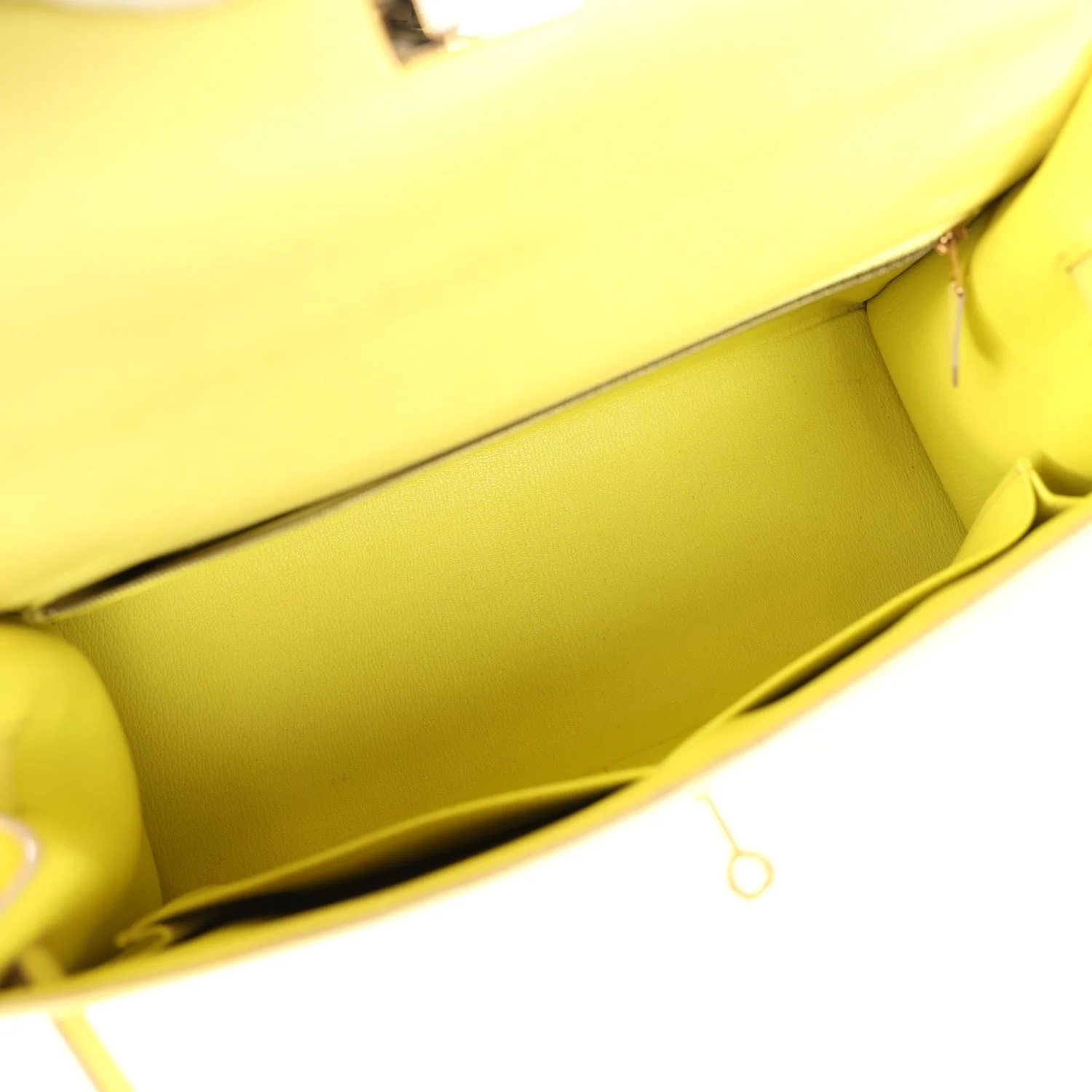 Replicate Hermes Kelly Sellier 35 Soufre Epsom Gold Hardware(1:1 replica)