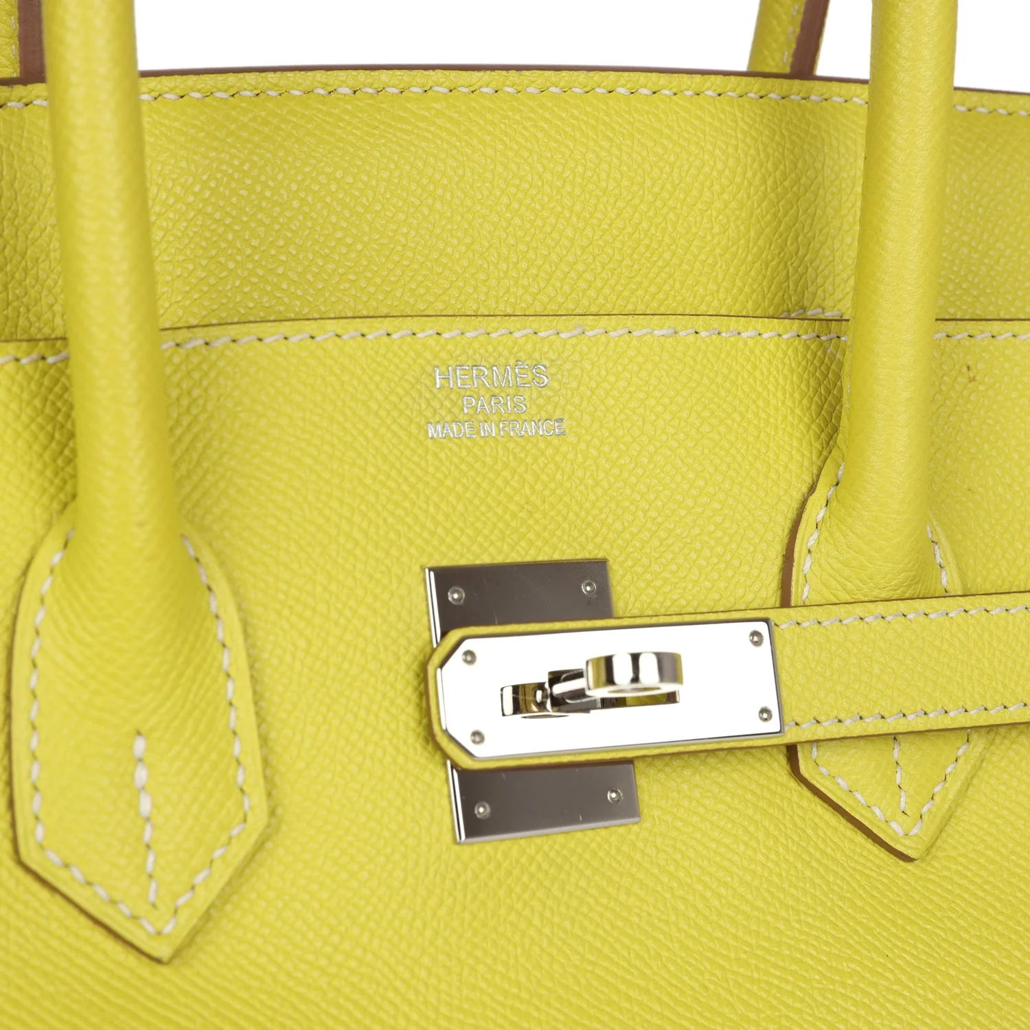 Replicate Hermes Birkin 35 Lime Candy Epsom Palladium Hardware(1:1 replica)