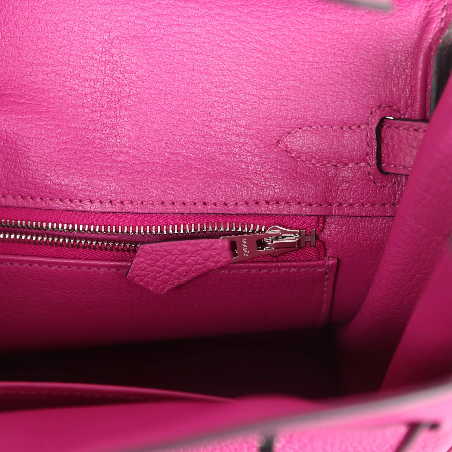 Replicate Hermes Birkin 25 Rose Pourpre Togo Palladium Hardware(1:1 replica)