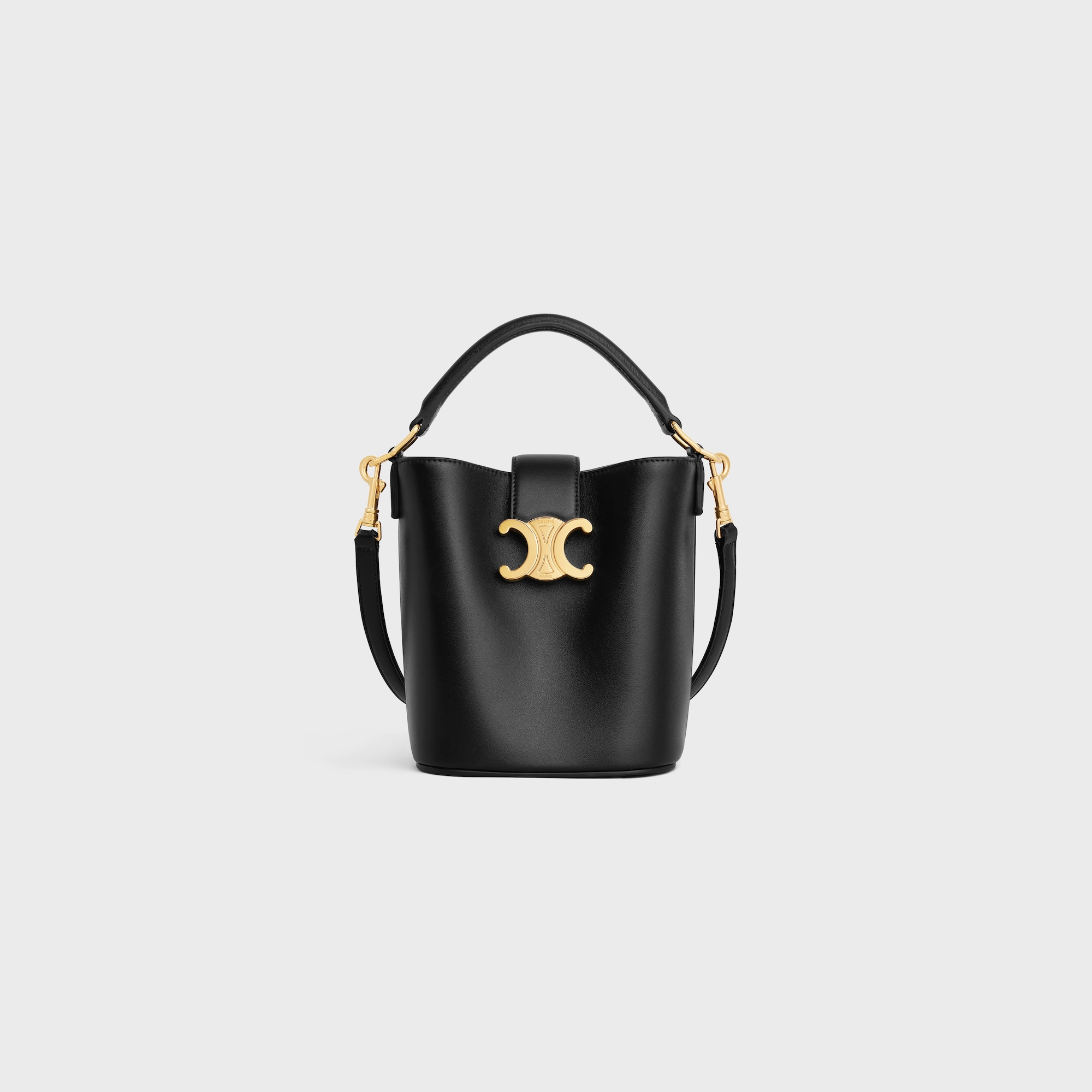 Replicate MINI BUCKET LOUISE IN SMOOTH CALFSKIN BLACK(1:1 replica)
