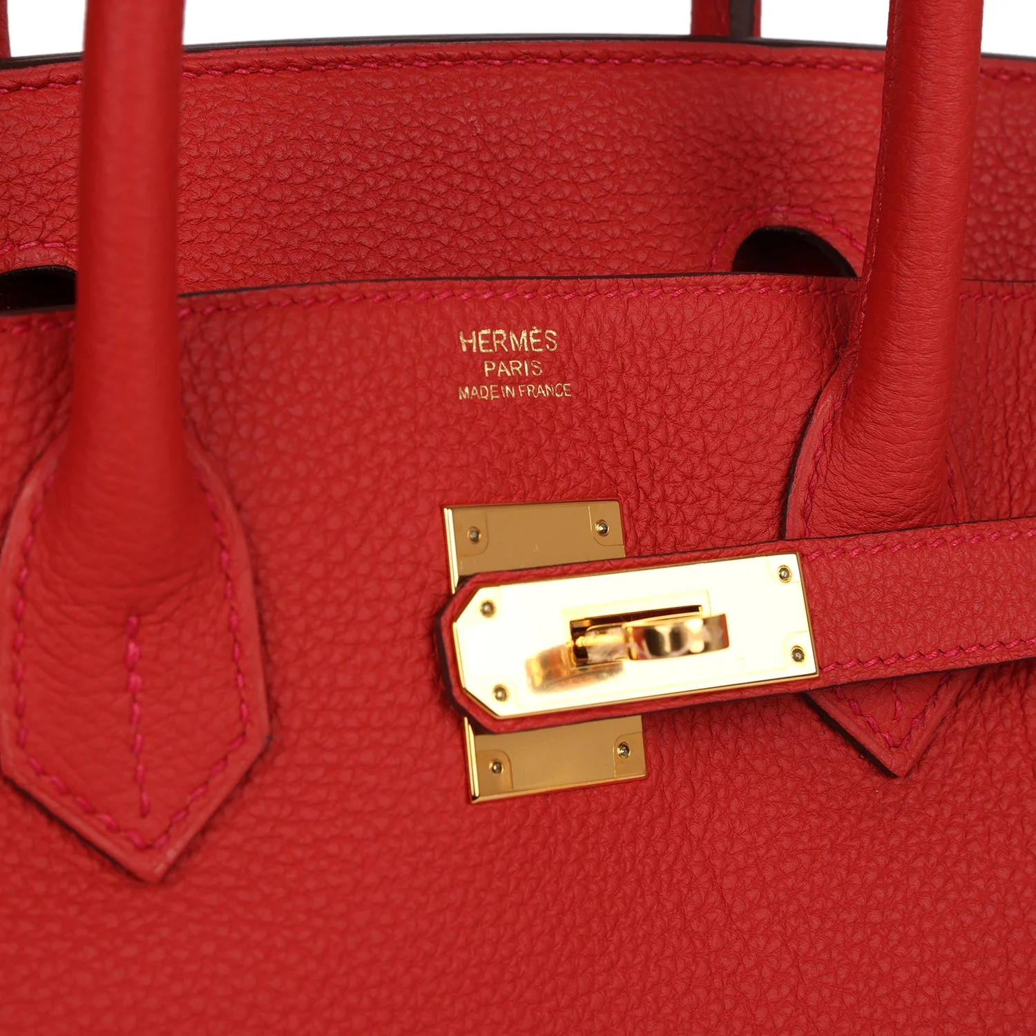 Replicate Hermes Birkin 30 Geranium Togo Gold Hardware(1:1 replica)