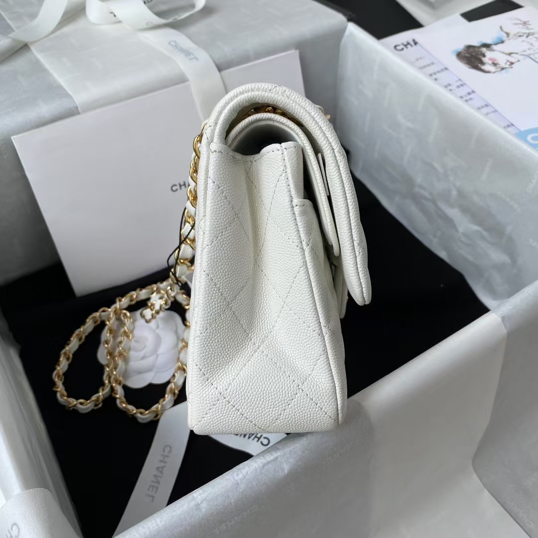Replicate Chanel Small Classic Handbag Caviar Gold Hardware(1:1 replica)