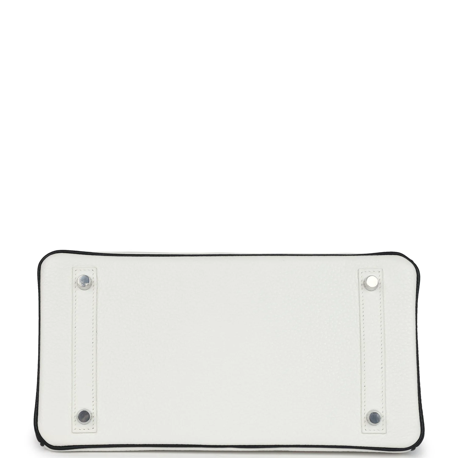 Replicate Hermes Special Order (HSS) Birkin 30 White and Black Clemence Brushed Palladium Hardware(1:1 replica)