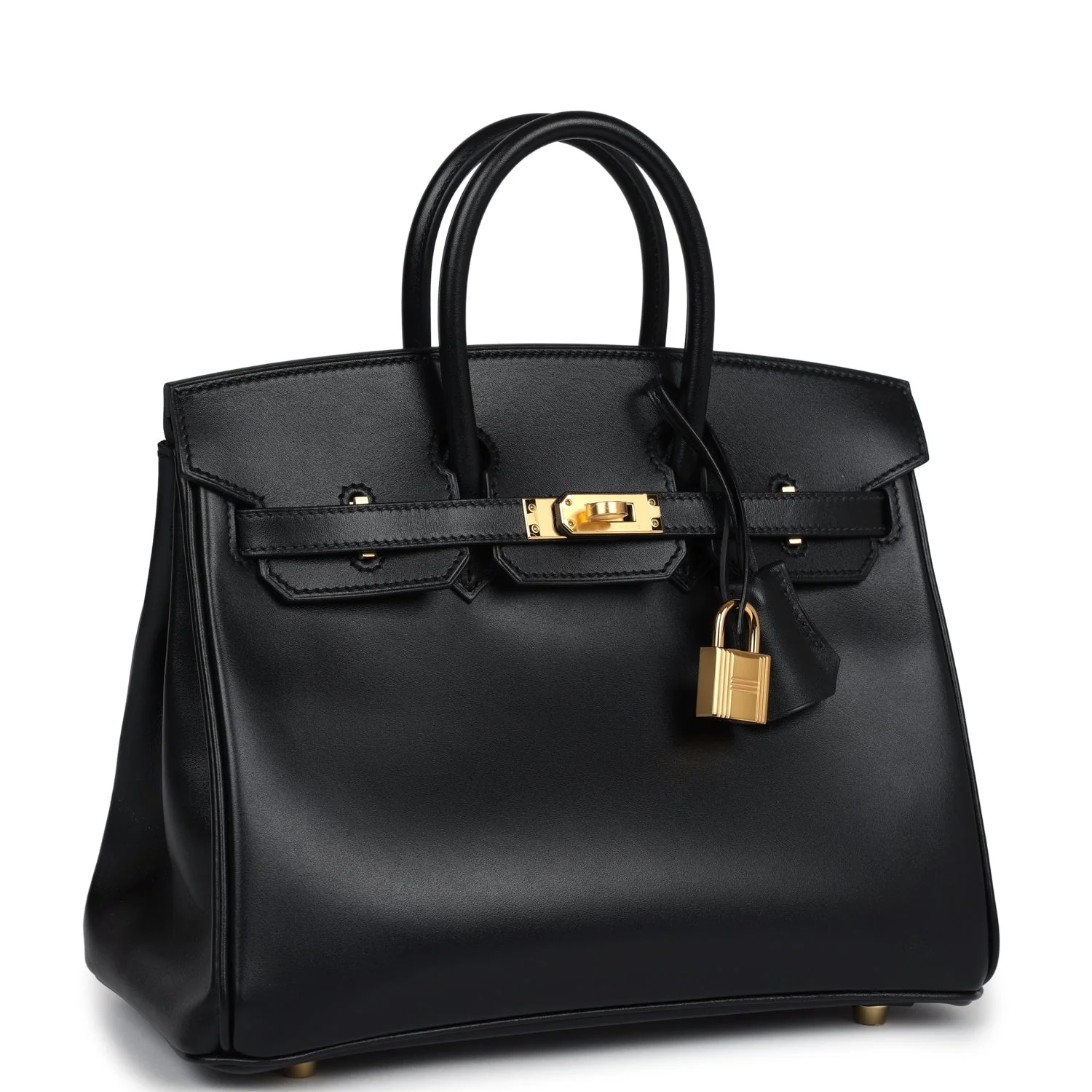 Replicate Hermes Birkin 25 Black Box Gold Hardware(1:1 replica)