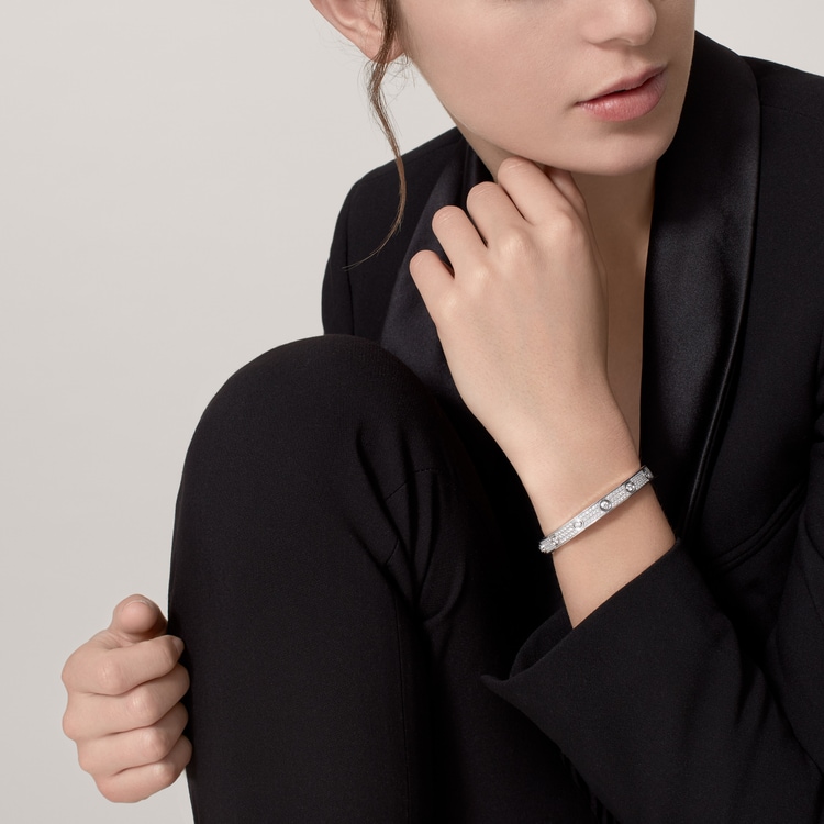 Replicate LOVE bracelet, classic model, paved, 12 diamonds(1:1 replica)