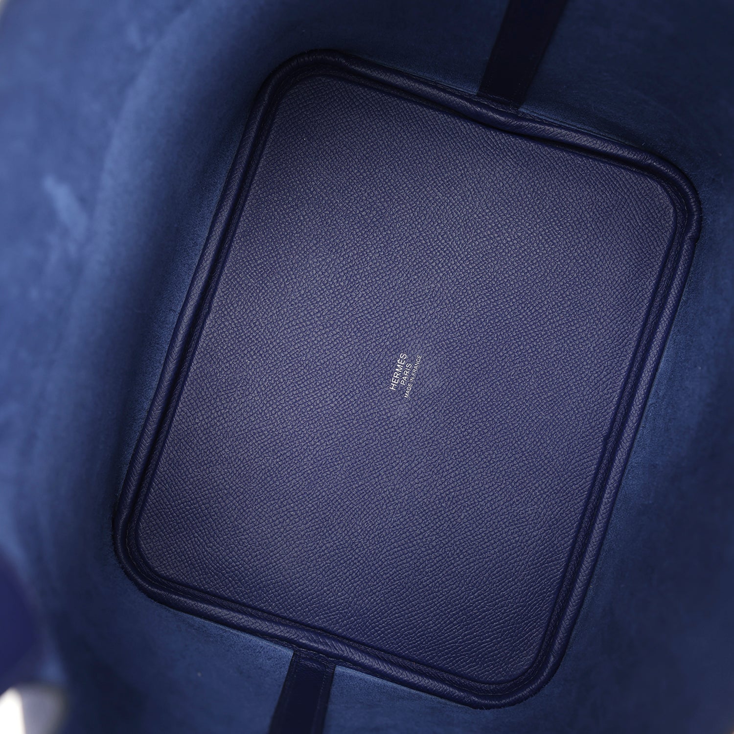 Replicate Hermes Picotin Lock 22 Tressage De Cuir Bleu Encre, Brique and Black Epsom Palladium Hardware(1:1 replica)