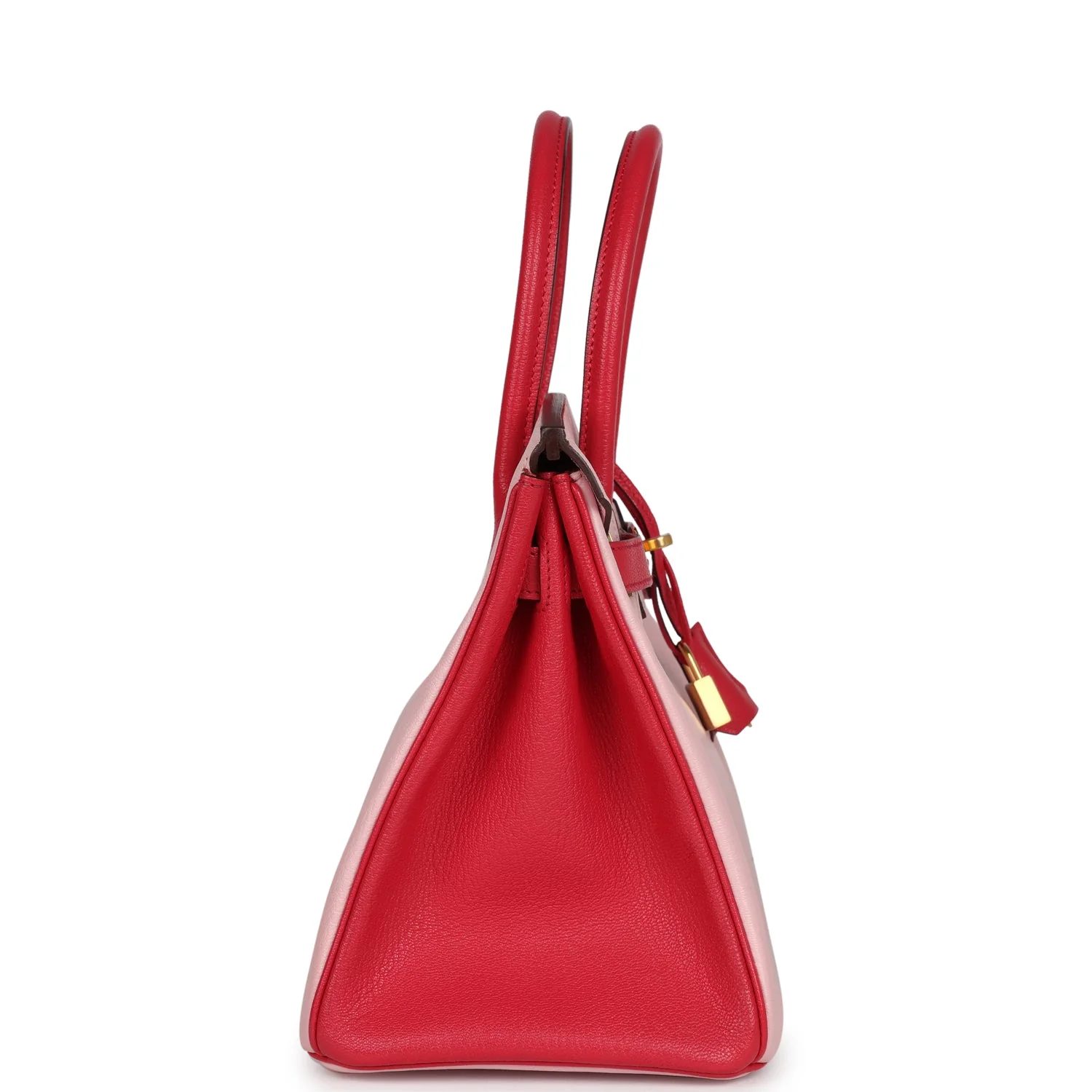 Replicate Hermes Special Order (HSS) Birkin 30 Rose Sakura and Rose Extreme Chevre Gold Hardware(1:1 replica)