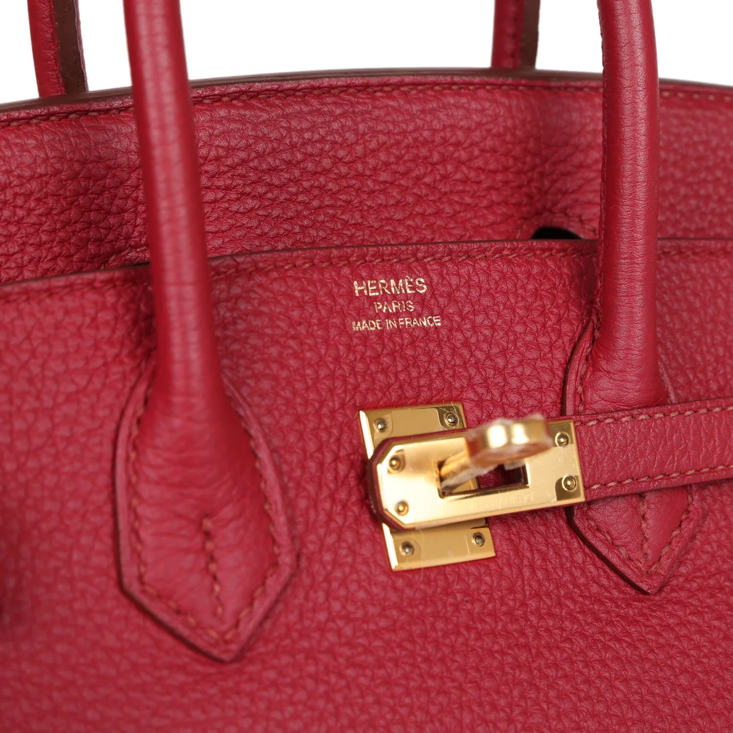 Replicate Hermes Birkin 25 Rubis Togo Gold Hardware(1:1 replica)