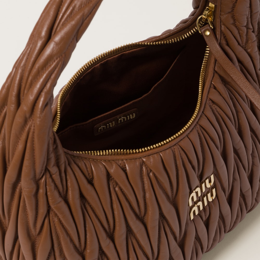 Replicate Large wander matelassé nappa leather hobo bag(1:1 replica)