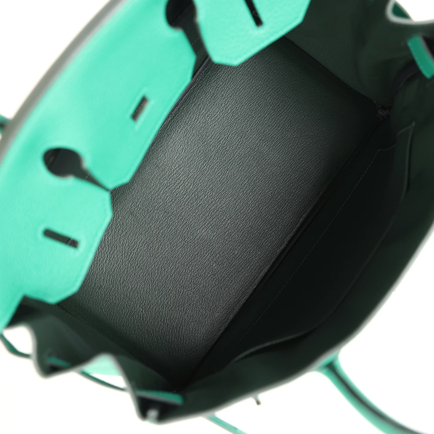 Replicate Hermes Birkin 30 Vert Vertigo Verso Clemence Palladium Hardware(1:1 replica)