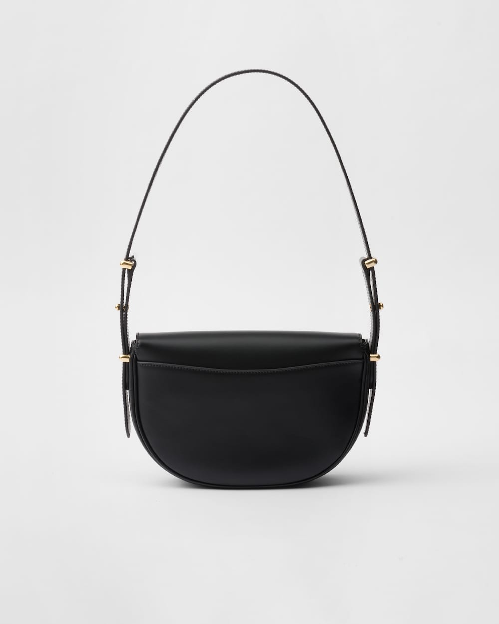 Replicate Prada Arqué Leather Shoulder Bag With Flap(1:1 replica)