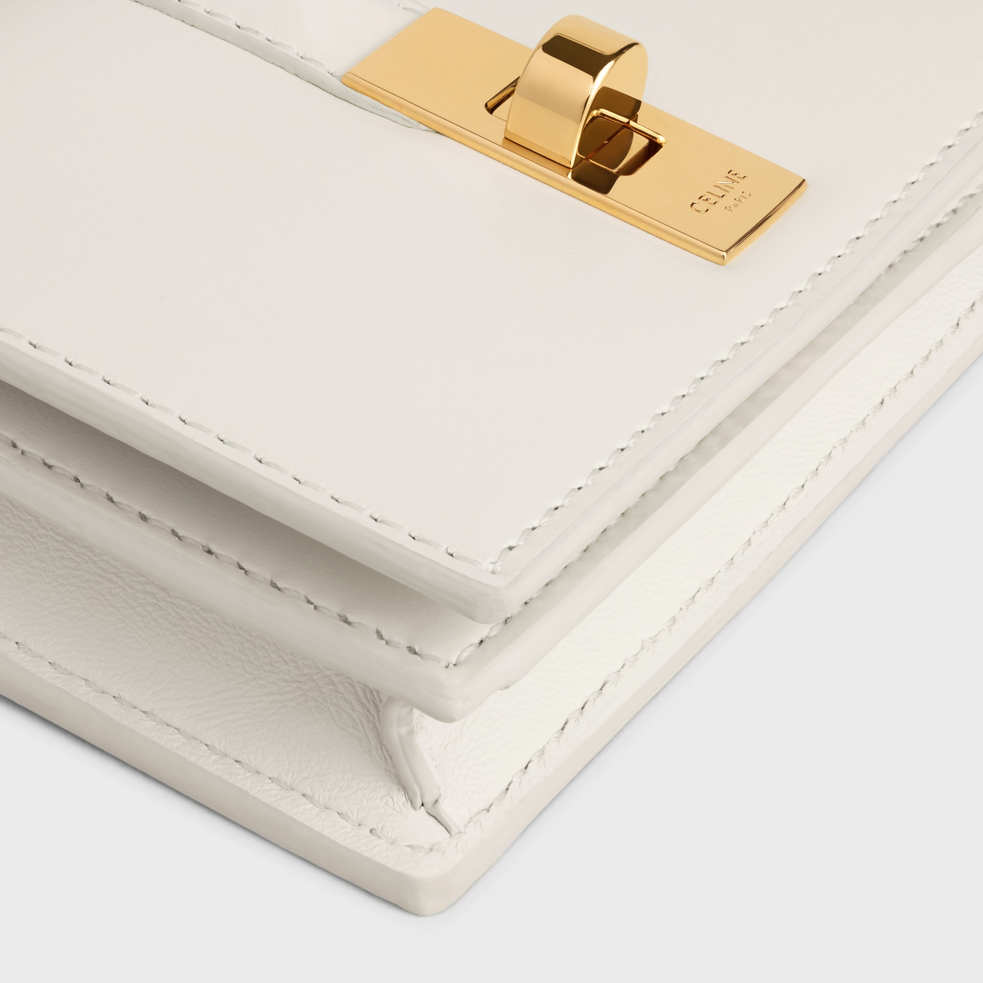 Replicate CARD HOLDER WITH FLAP 16 IN SATINATED CALFSKIN WHITE COTTON(1:1 replica)