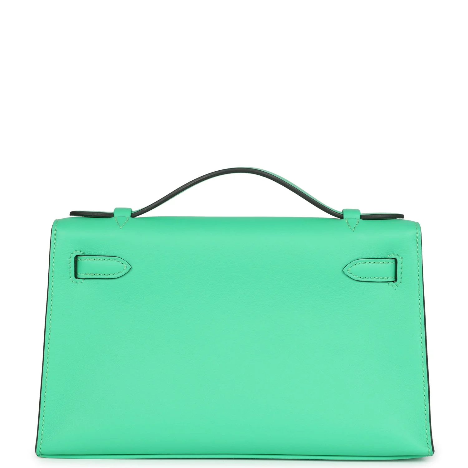 Replicate Hermes Kelly Pochette Vert Comics Swift Palladium Hardware(1:1 replica)