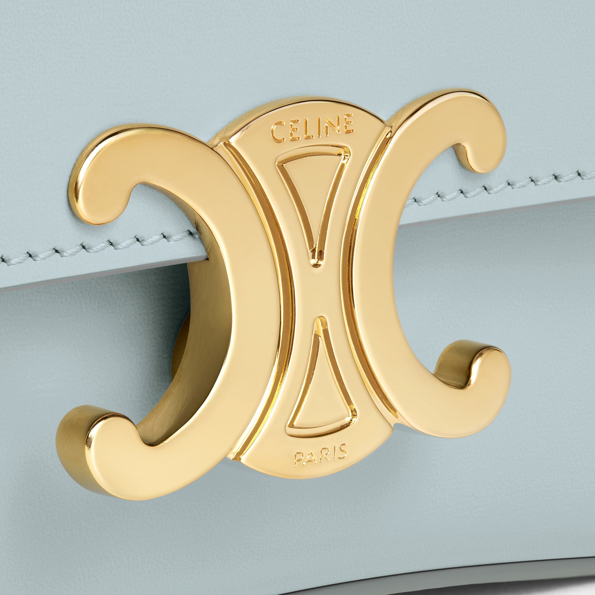 Replicate TEEN CELINE LOLA IN SHINY CALFSKIN ICE BLUE(1:1 replica)