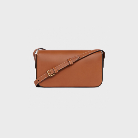 Replicate SHOULDER BAG CLAUDE IN NATURAL CALFSKIN TAN(1:1 replica)