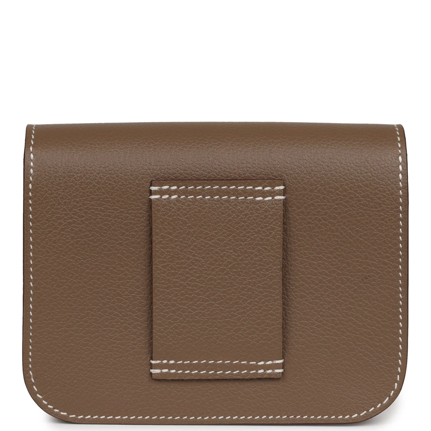 Replicate Hermes Constance Slim Wallet Etoupe Evercolor Palladium Hardware(1:1 replica)
