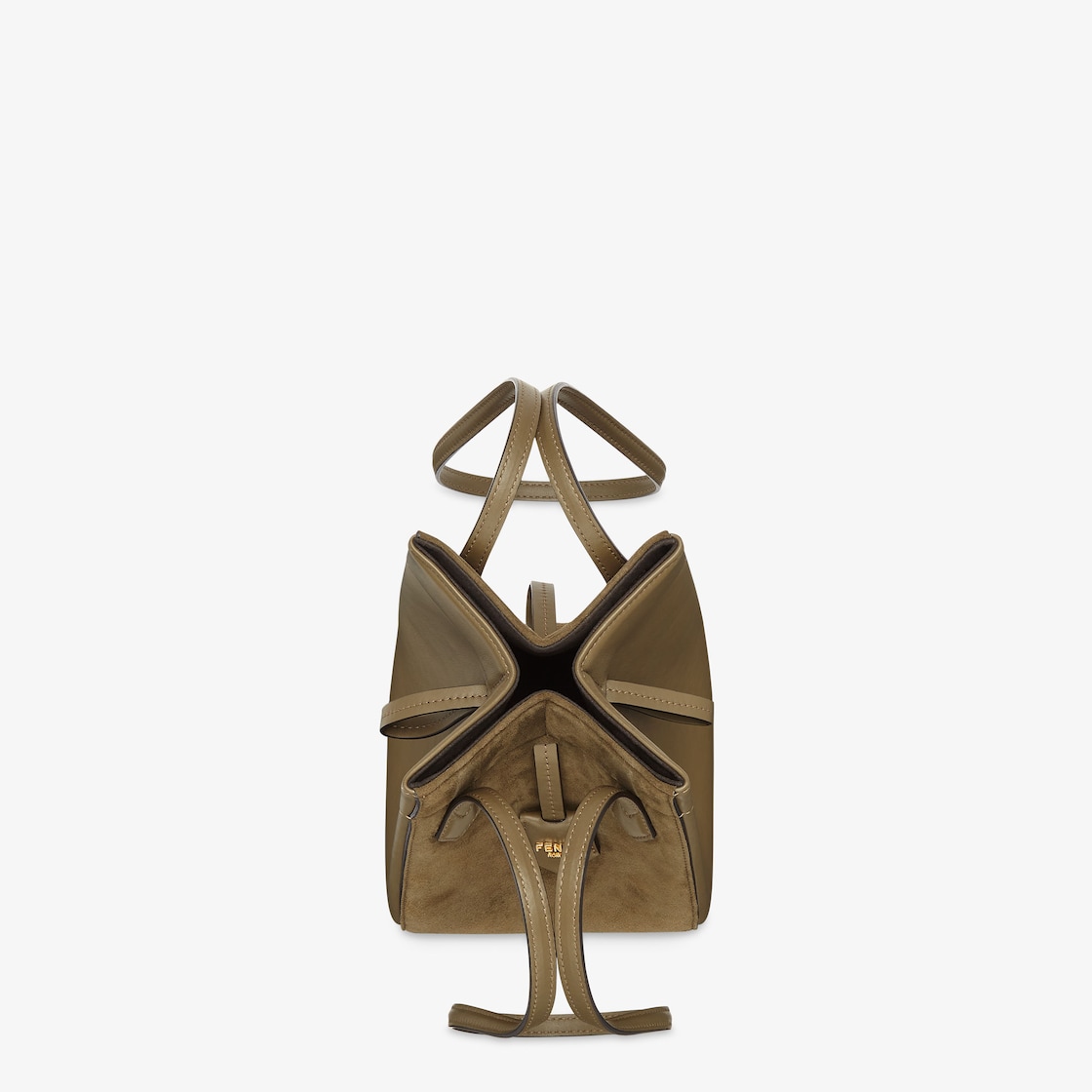 Replicate Fendi Origami Mini Transformable Suede and Leather Mini Bag(1:1 replica)