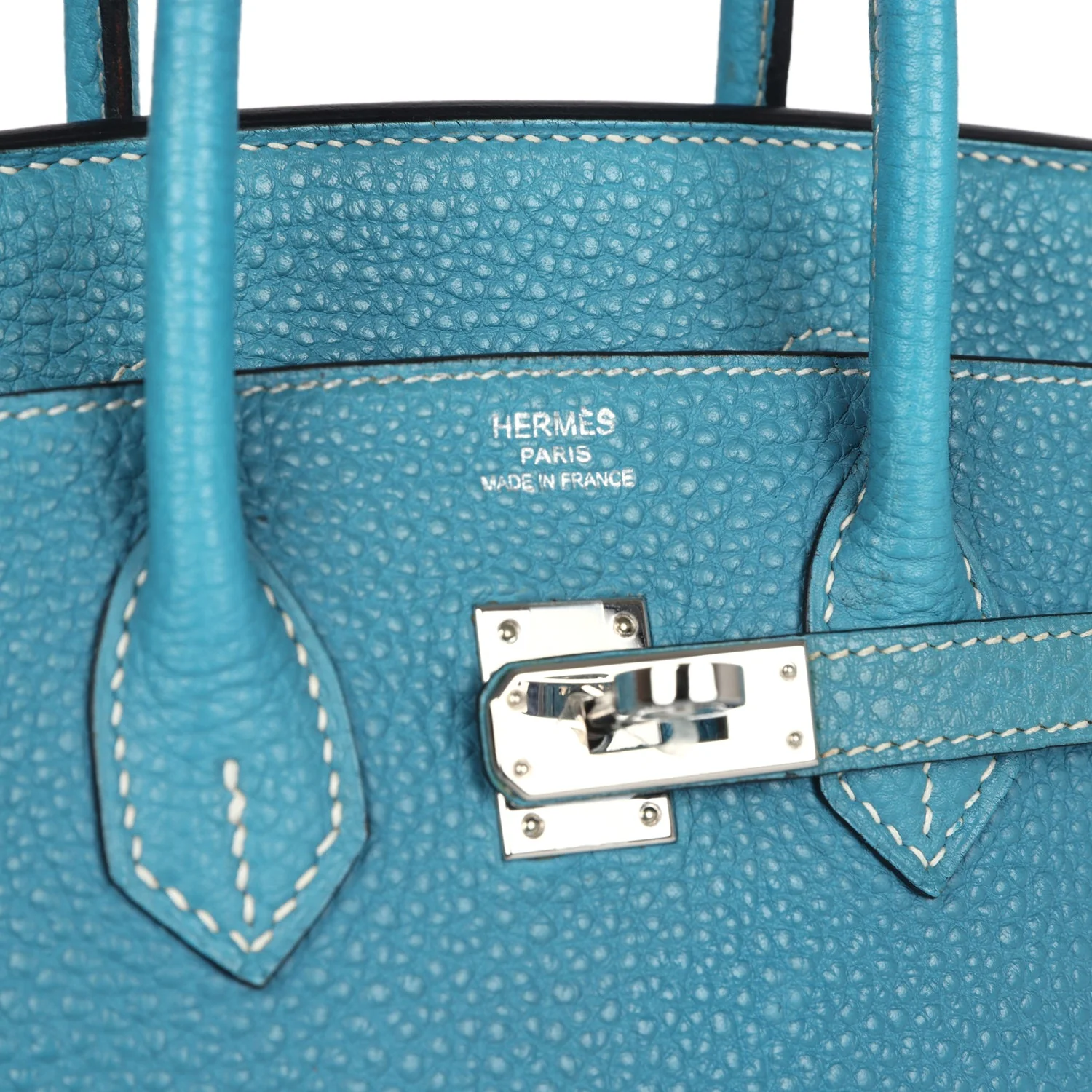Replicate Hermes Birkin 25 Blue Jean Togo Palladium Hardware(1:1 replica)