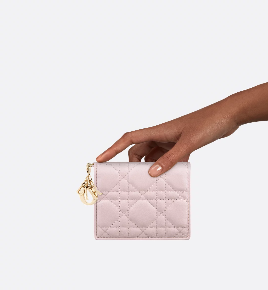 Replicate Mini Lady Dior Gardenia Wallet(1:1 replica)