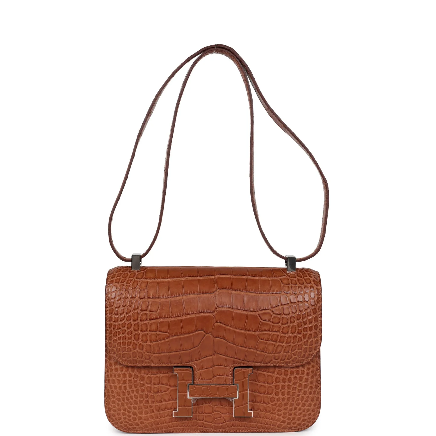 Replicate Hermes Constance 1-24 Gold Matte Alligator Marquette Palladium Hardware(1:1 replica)