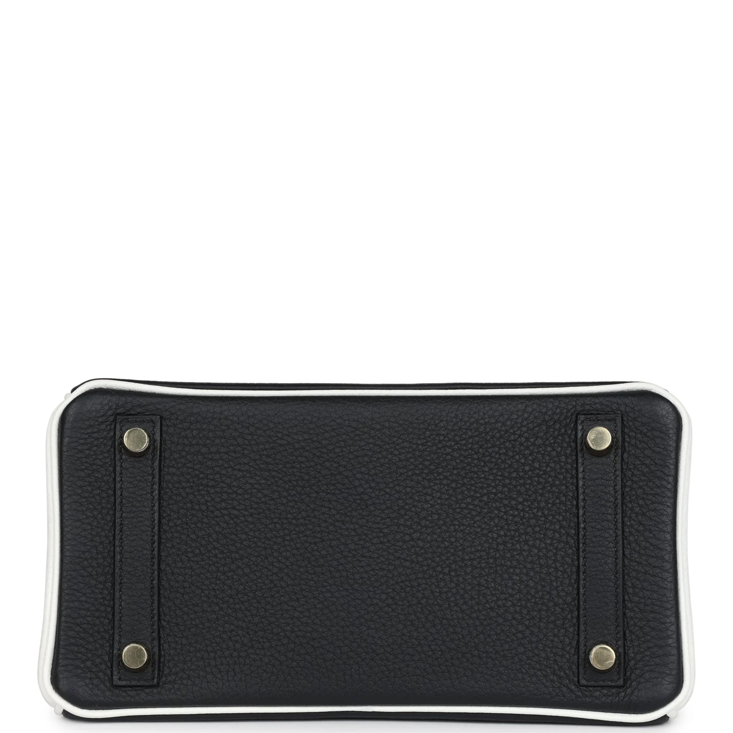 Replicate Hermes Special Order (HSS) Birkin 25 Black and White Clemence Gold Hardware(1:1 replica)