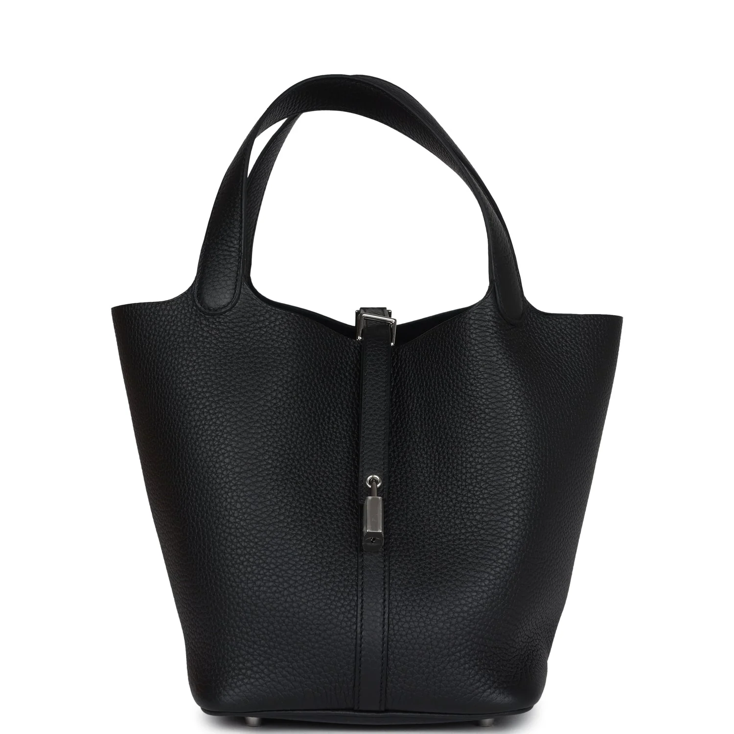 Replicate Hermes Picotin Lock 22 Black Clemence Palladium Hardware(1:1 replica)