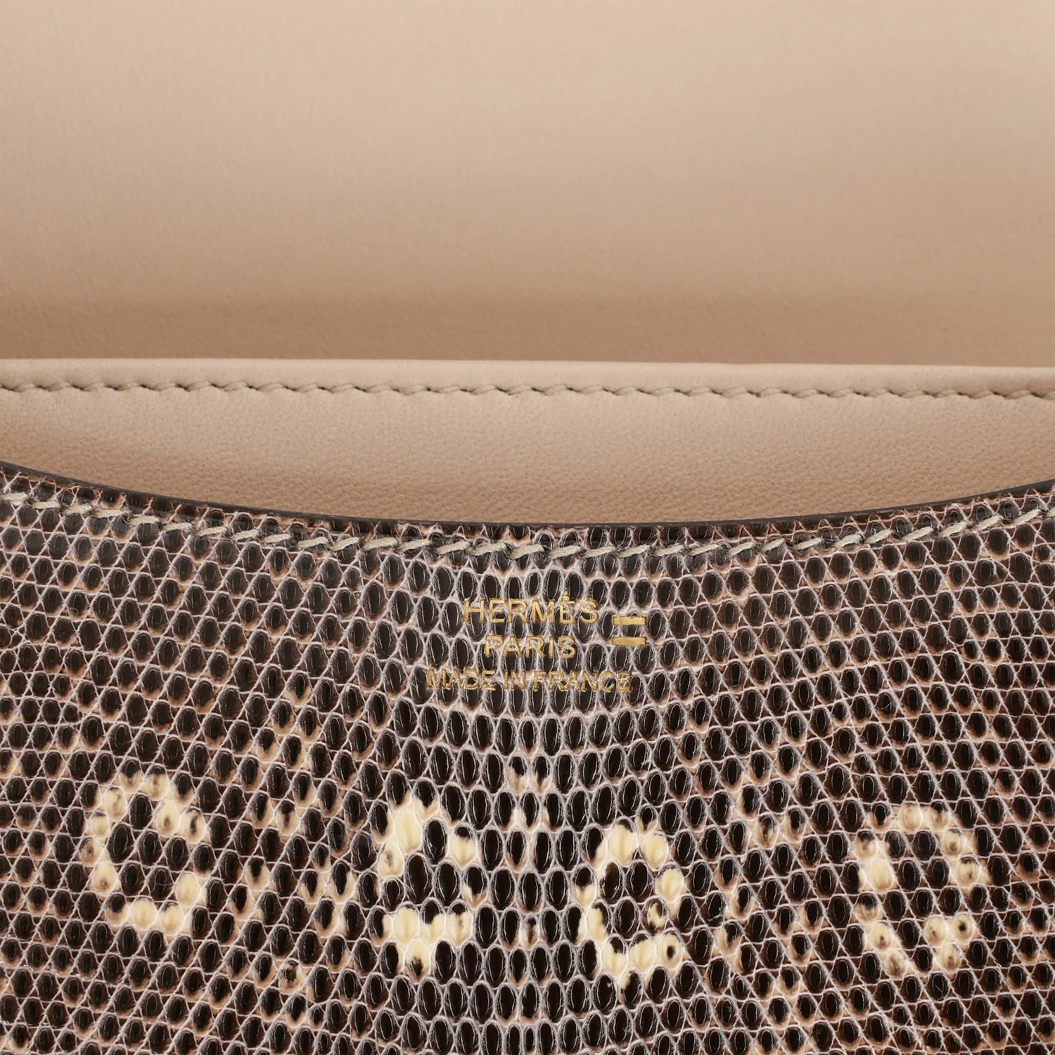 Replicate Hermes Mini Constance 18 Ombre Lizard Varanus Salvator Gold Hardware(1:1 replica)